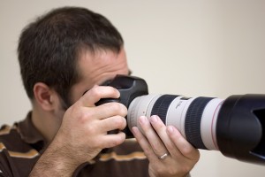 Stock Photographer Shooting